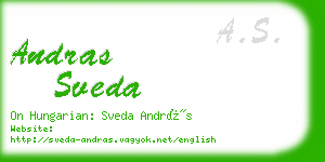 andras sveda business card